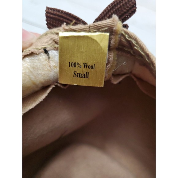 SCALA Classico 100% Wool Tan Fedora Hat Village Dorfman Pacific Men's Small - Picture 11 of 12